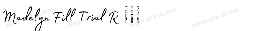 Madelyn Fill Trial R字体转换